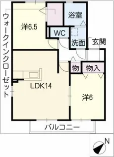 グリーンヒル新宿【2階】の間取り