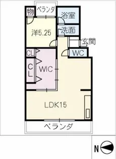 ハイツエクセル【1階】の間取り
