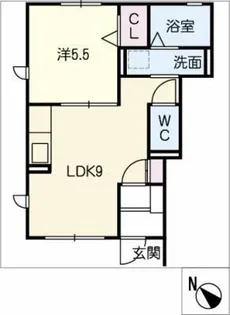 カーサブランカ【1階】の間取り