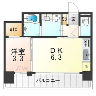 プレサンスTHE KYOTO 東福寺WEST【4階】の間取り