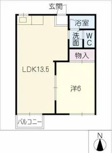 フレグランス菱池【2階】の間取り