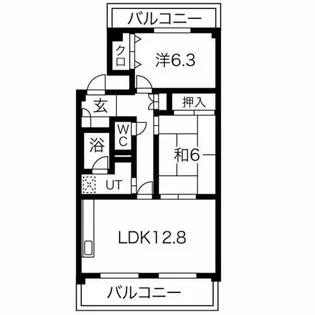 フレグランス春日井【3階】の間取り
