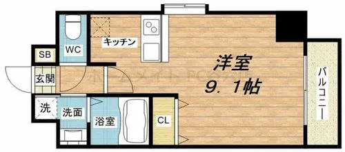 WillDo松屋町【12階】の間取り