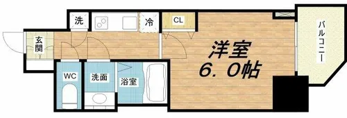 1Kの間取り画像