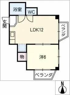 レジデンス港栄【3階】の間取り