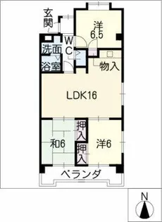 アビタマルフクII【2階】の間取り