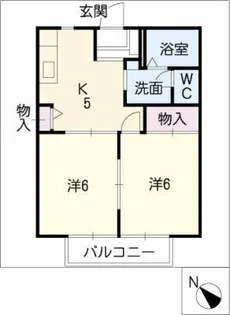 フレグランス中畑【2階】の間取り
