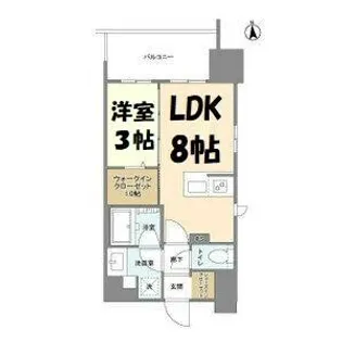 デュオフラッツ栄【4階】の間取り