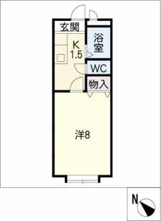 プランドールB【2階】の間取り