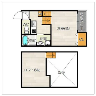ミアムール箱崎【101号室】の間取り
