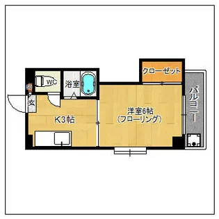 アーバン西新East【405号室】の間取り