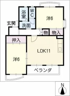 パル京町【2階】の間取り