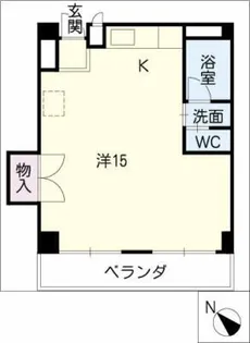 ベルガーデン向山1号館【4階】の間取り