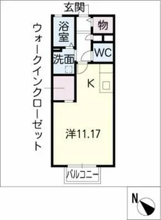 セントラルコート【1階】の間取り