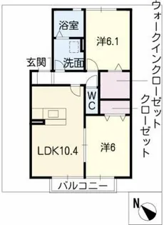シャンティ【2階】の間取り