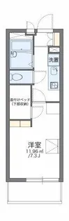 レオパレスディアコート入沢【203号室】の間取り