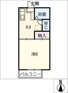 エスティーム天伯 D棟【2階】の間取り