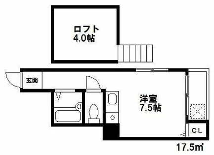 シャレー大濠【202号室】の間取り