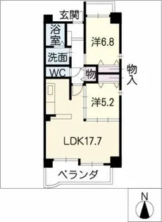 PARTHENON107【2階】の間取り