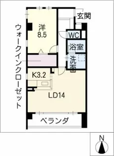 パティオ覚王山【2階】の間取り