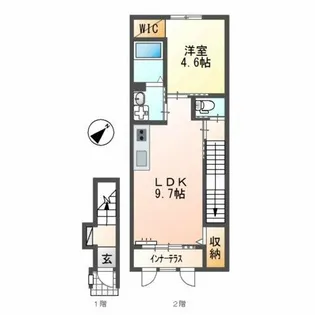 小田渕町新築アパート(仮【1階】の間取り