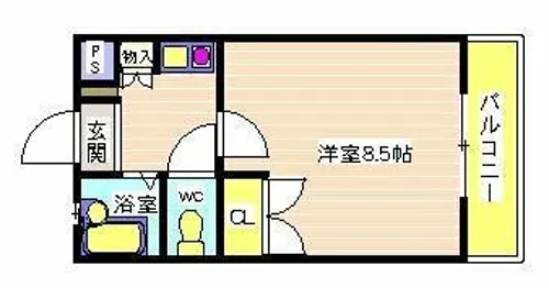 ラ・メゾン・エスタシア【304号室】の間取り