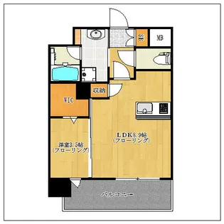 エンクレスト博多PREMIER【7階】の間取り