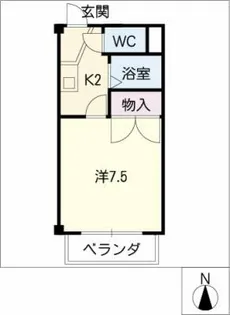 グリーンビレッジ【3階】の間取り