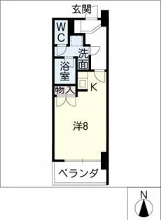 エッセ桜山【4階】の間取り