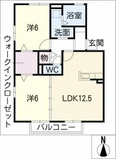 風の舞 南館【1階】の間取り