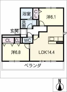 ホーリーギフト【3階】の間取り