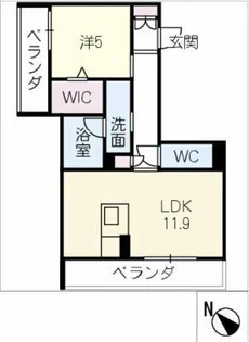 アモタテラス【2階】の間取り