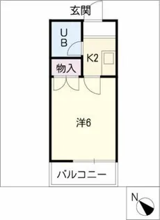 コーポ石川【1階】の間取り
