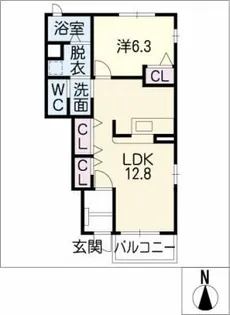 ミッテフリーデⅢ【1階】の間取り