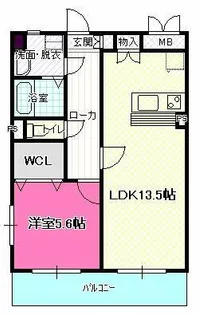 トリニティ【00101号室】の間取り