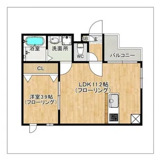 Ameri HAKOZAKI【3階】の間取り