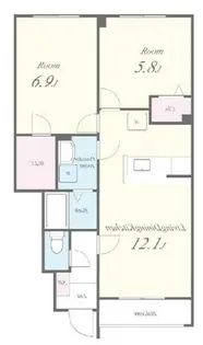 エスポアール・コート【1階】の間取り