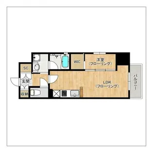 サニークレスト山王公園【13階】の間取り