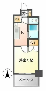 プレサンス名古屋STATIONアブソリュート【3階】の間取り
