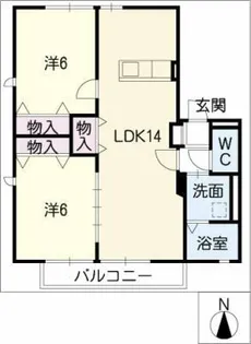 シドニーコート【2階】の間取り