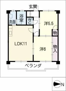 マンション久保田【3階】の間取り