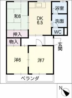コーポラススギウラ【3階】の間取り