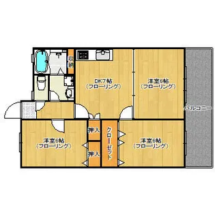 ひがしビル【3階】の間取り