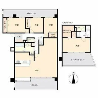 サムティレジデンス東山公園【4階】の間取り