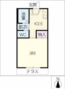 セジュールC【1階】の間取り