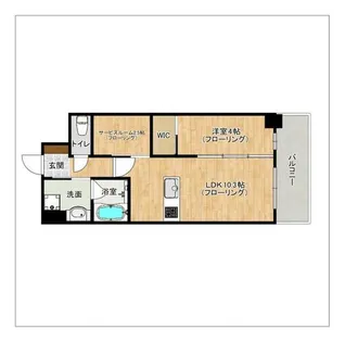 LIFEFIELD小郡駅前【6階】の間取り