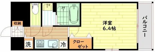 大阪府大阪市都島区東野田町1丁目【マンション】の間取り