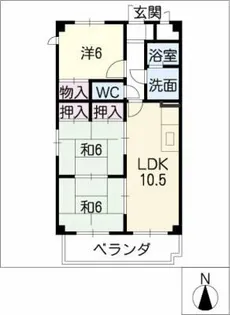 River Fukuju【2階】の間取り