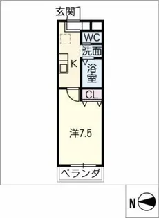 A-City中川法華【2階】の間取り