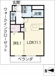 壱番館【4階】の間取り